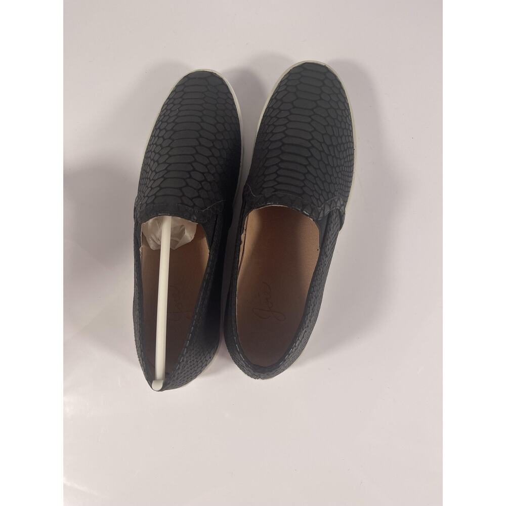 Joie Kidmore Shoes kidmore SZ 34 Black Embossed Slip On Sneakers Casual Comfort - Picture 8 of 9